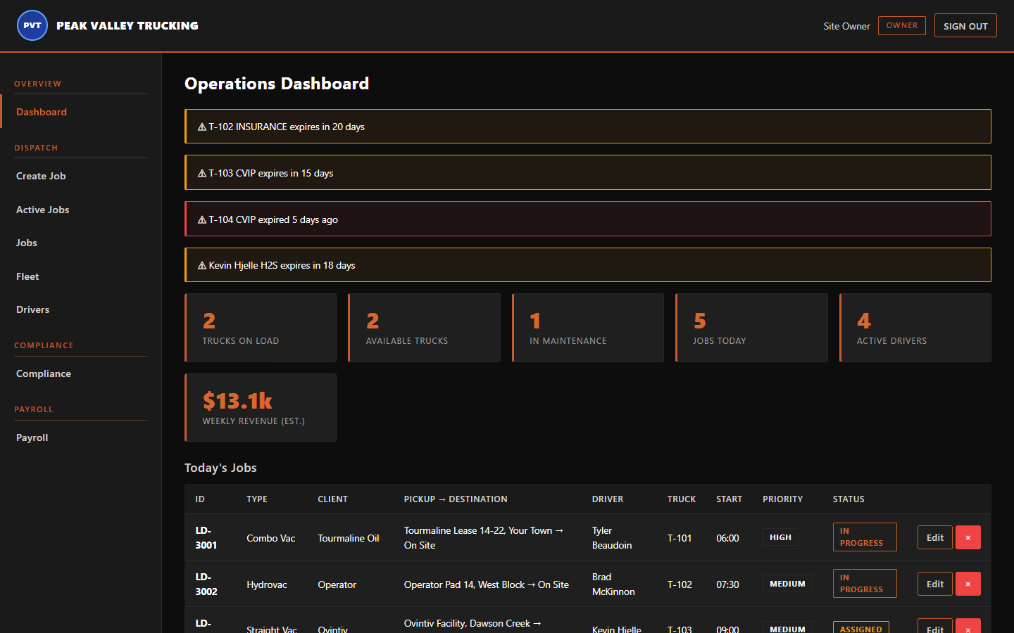 Trucking Operations Hub preview