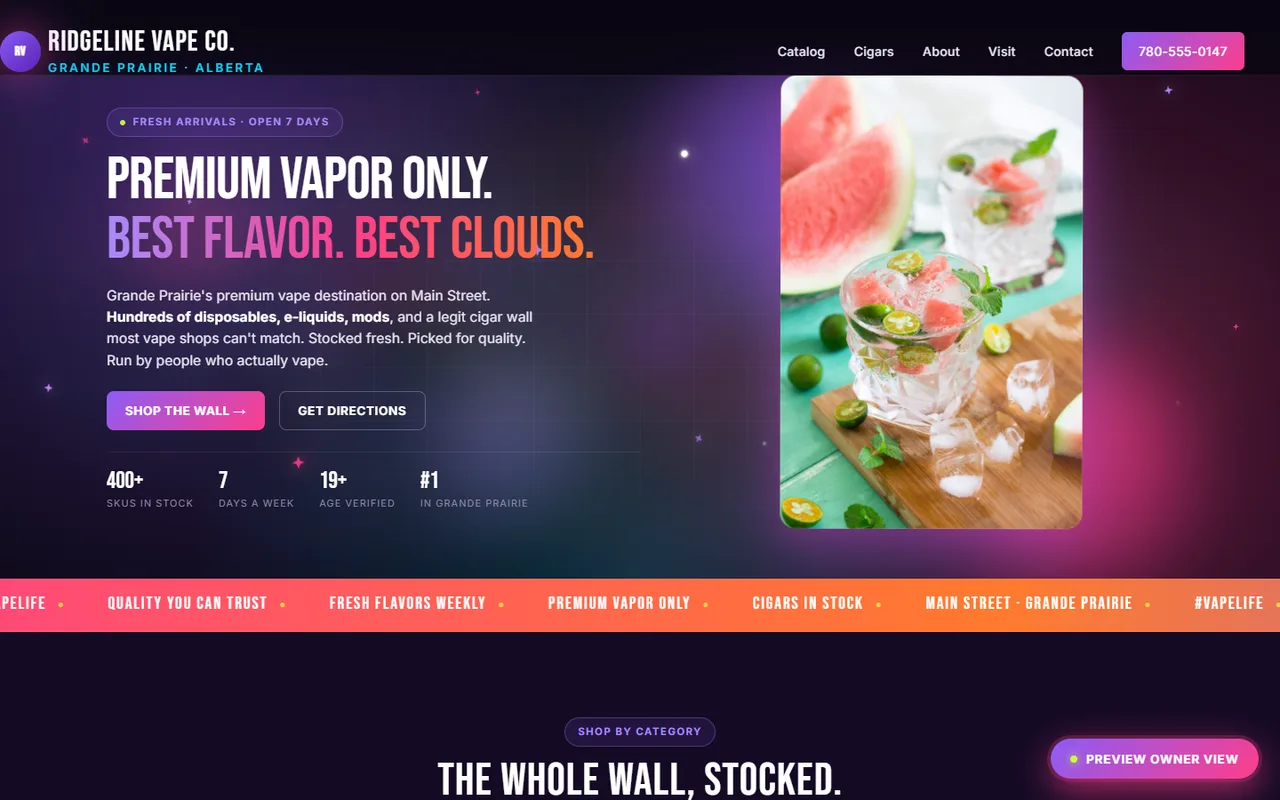 Ridgeline Vape Co preview
